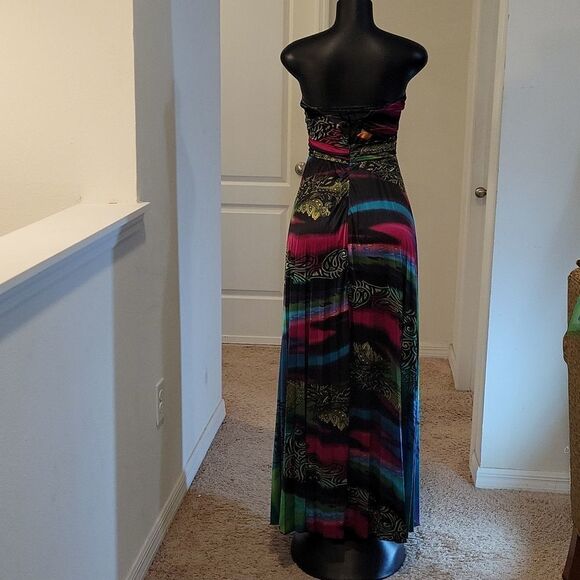 SPEECHLESS FORMAL MULTI-COLOR FLOOR LENGTH DRESS - Picture 9 of 15